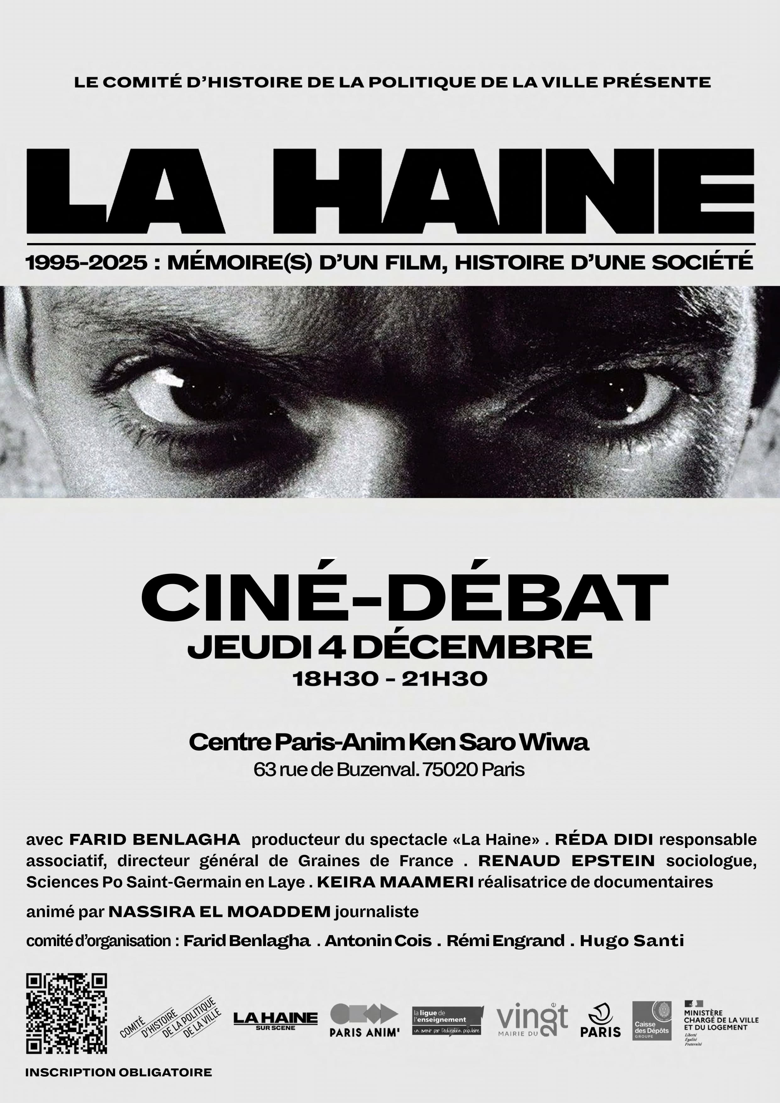 1995 - 2025, La Haine : Mémoire(s) d'un film, histoire d'une société 1995 - 2025, La Haine : Mémoire(s) d'un film, histoire d'une société